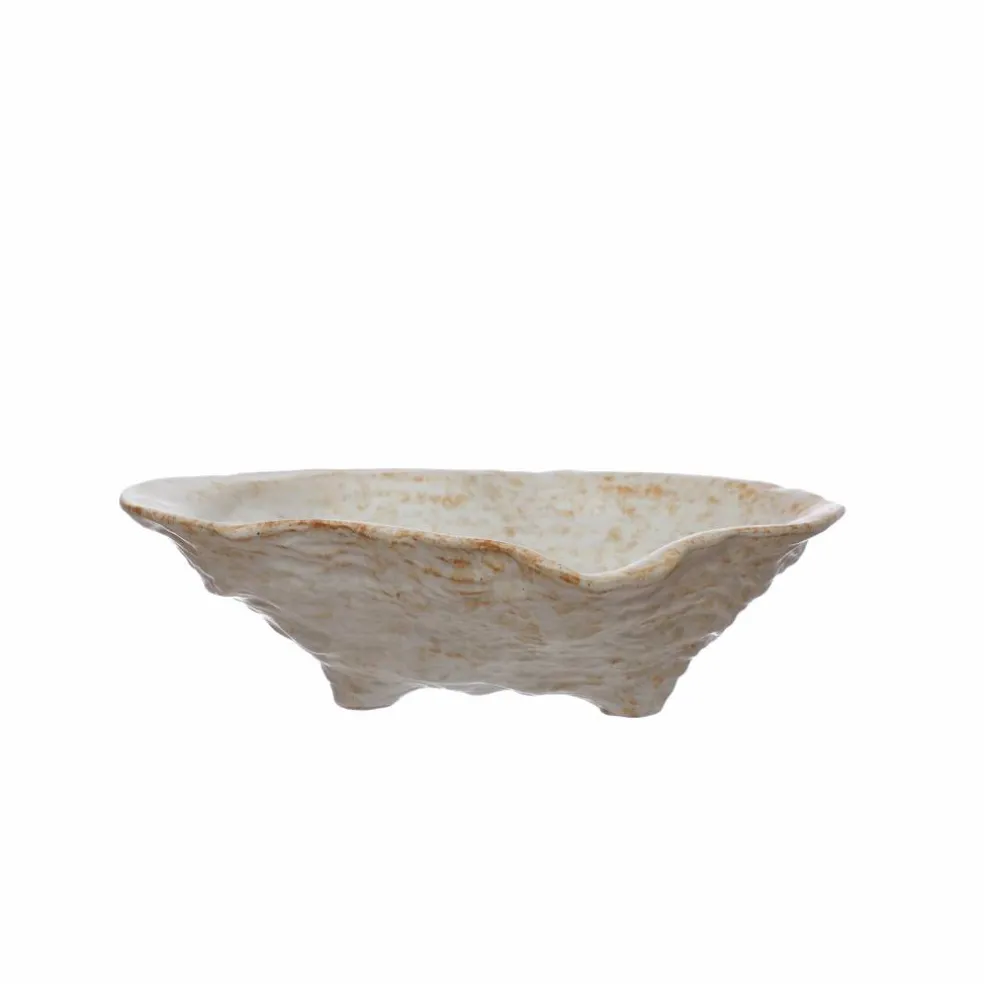 11.25" Rust Shell Ceramic Decorative Bowl by Ashland®
