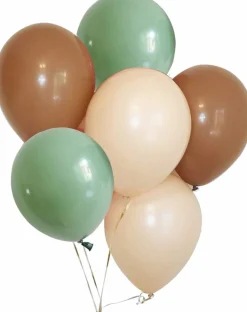 Sage Green Eucalyptus Balloons, 60PCS 10 Inch Cream Tan Brown Balloons for Rustic Wedding, Neutral Baby Shower, Bridal Shower, Garden Tea Party Decorations