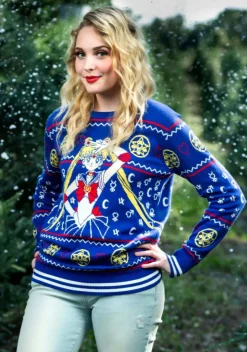 Sailor Moon Fair Isle Adult Ugly Christmas Sweater