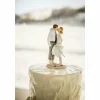 "Sand and Shells " Beach Bride and Groom Wedding Cake Topper