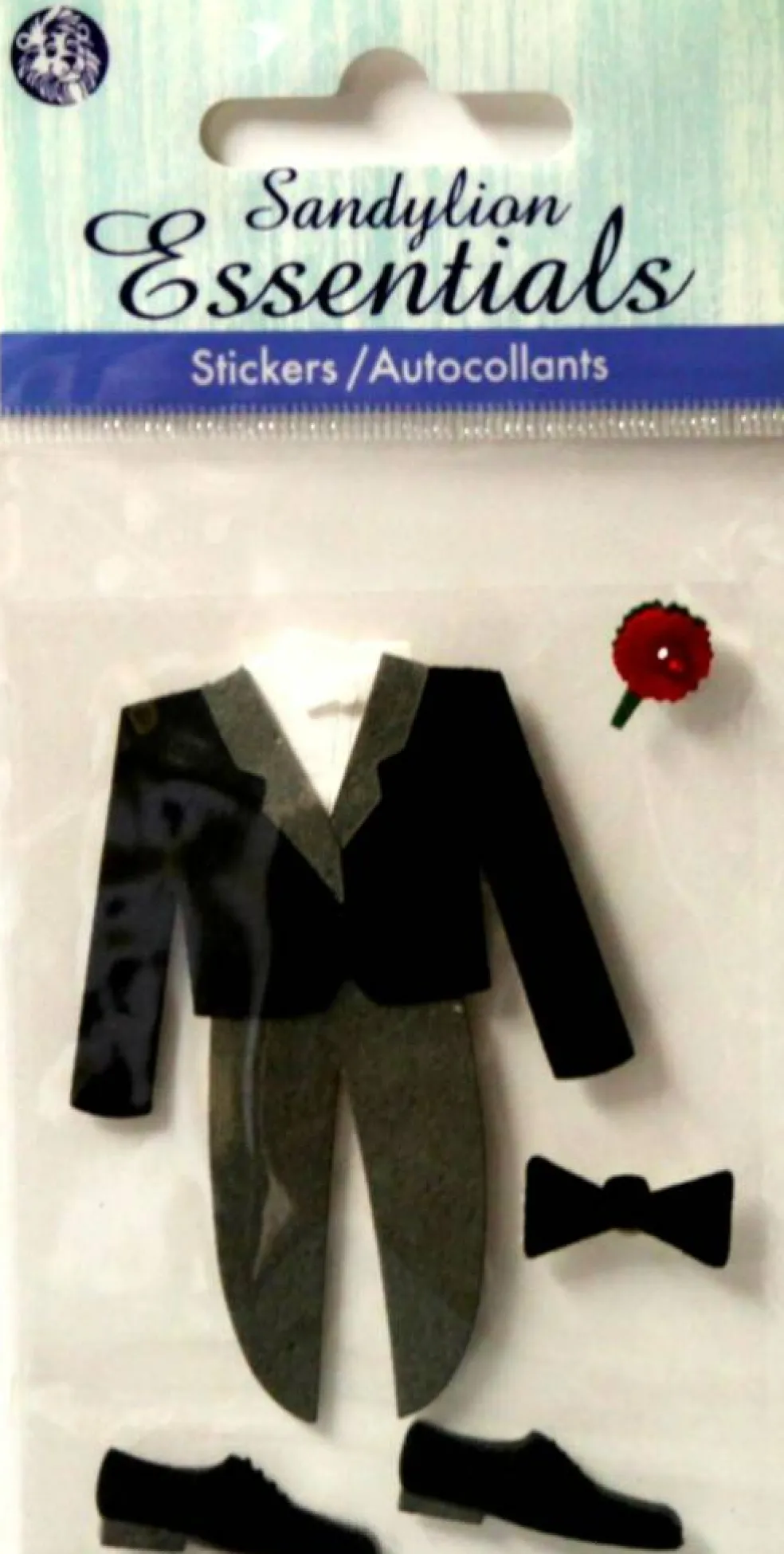 Sandylion Essentials Wedding Tuxedo Dimensional Stickers