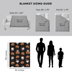 Sanrio Hello Kitty Halloween Silk Touch Throw Blanket