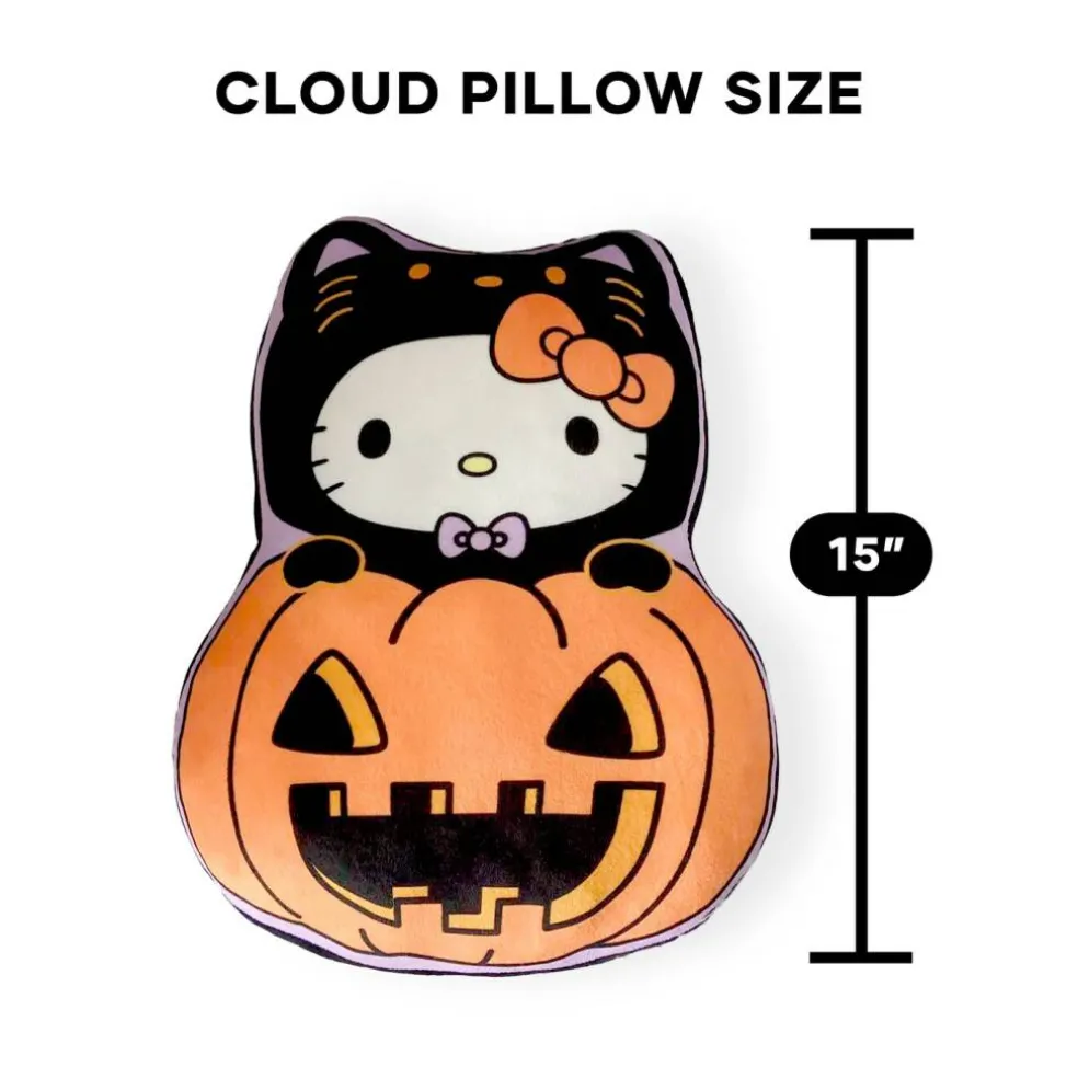 Sanrio Hello Kitty Pumpkin Kitty Travel Cloud Pillow 15 Inches