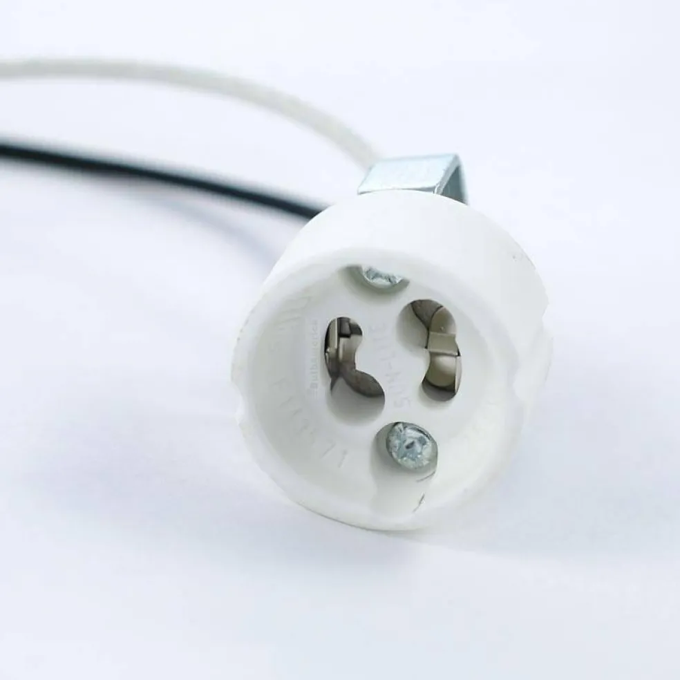 Satco 80-1796 GU10 ceramic socket with 1/8 IP hickey lampholder