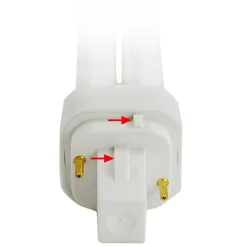 Satco S8328 26W Double Tube 2-Pin G24D-3 Plug-In base 4100K fluorescent bulb