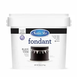 Satin Ice™ Black Vanilla Fondant, 5lb.
