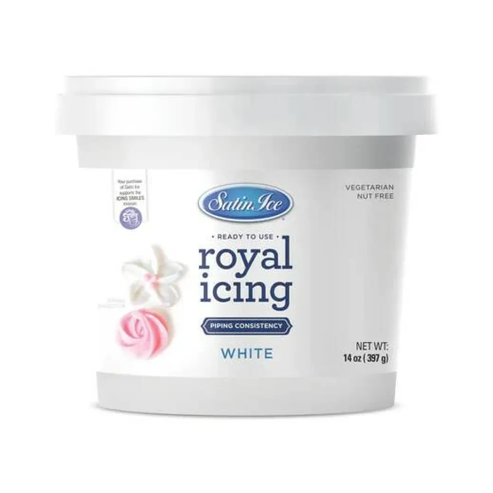 Satin Ice Ready to Use Royal Icing - 14oz Pail Bucket