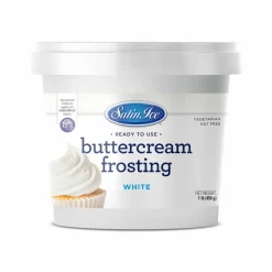 Satin Ice® White Buttercream Frosting, 1lb.