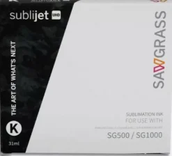 Sawgrass SubliJet UHD Inks SG500 & SG1000 4 Pack: Black, Cyan, Magenta, Yellow 609100