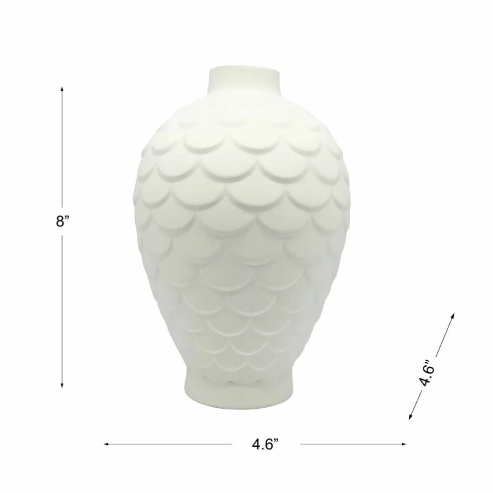 8" Scalloped DIY Ceramic Vase by Make Market®