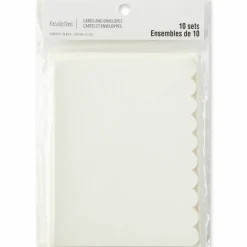 Scalloped Folded Cards & Envelopes by Recollections™, 4.25