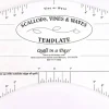 Scallops, Vines and Waves Template by Quilt in a Day