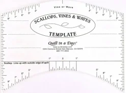 Scallops, Vines and Waves Template by Quilt in a Day