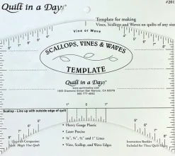 Scallops, Vines and Waves Template by Quilt in a Day
