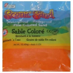 Scenic Sand™ Craft Colored Sand, Orange, 1lb (454g) Bag