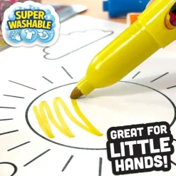 Scented Jumbo Markers 8 Pack,Fruit Scent, 8 Colors, Different Fruity, Washable Markers for Kids, Kid Approved, Non Toxic Chunky, Design for Little Hands, Back to School Classroom Supplies
