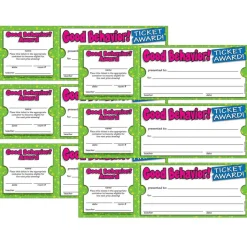 Scholastic Teaching Resources Ticket Awards Good Behavior, 6 Pack of 100