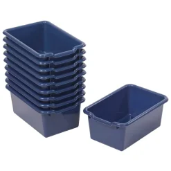 Scoop Front Storage Bins, Multipurpose Organization, 10-Pack