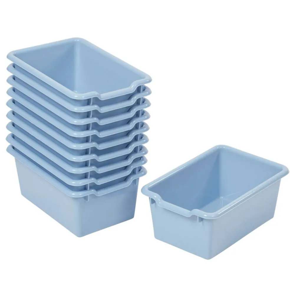 Scoop Front Storage Bins, Multipurpose Organization, 10-Pack