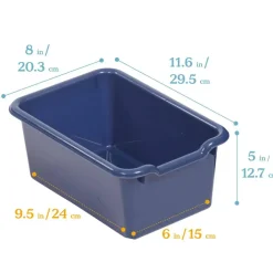 Scoop Front Storage Bins, Multipurpose Organization, 10-Pack