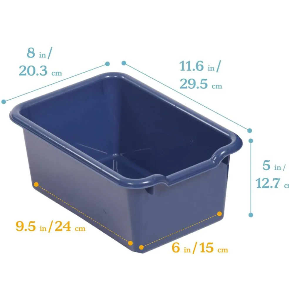 Scoop Front Storage Bins, Multipurpose Organization, 10-Pack