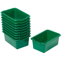 Scoop Front Storage Bins, Multipurpose Organization, 10-Pack