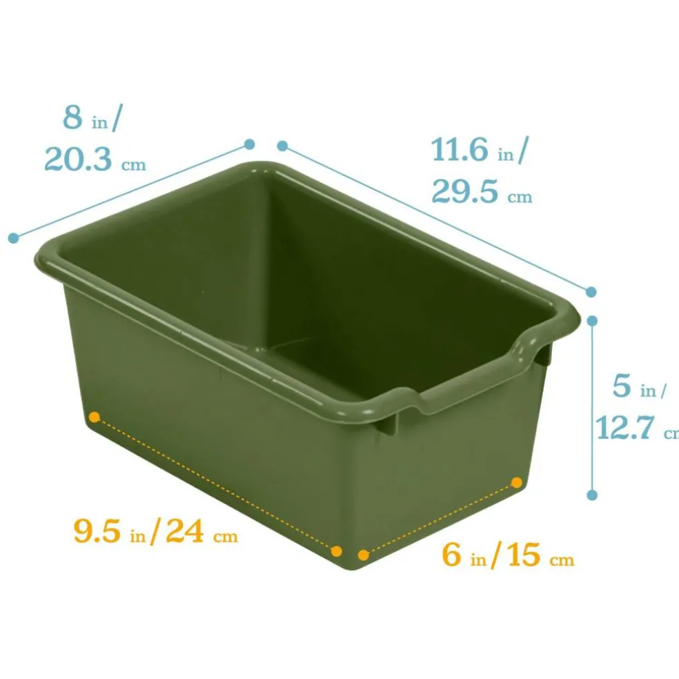 Scoop Front Storage Bins, Multipurpose Organization, 10-Pack