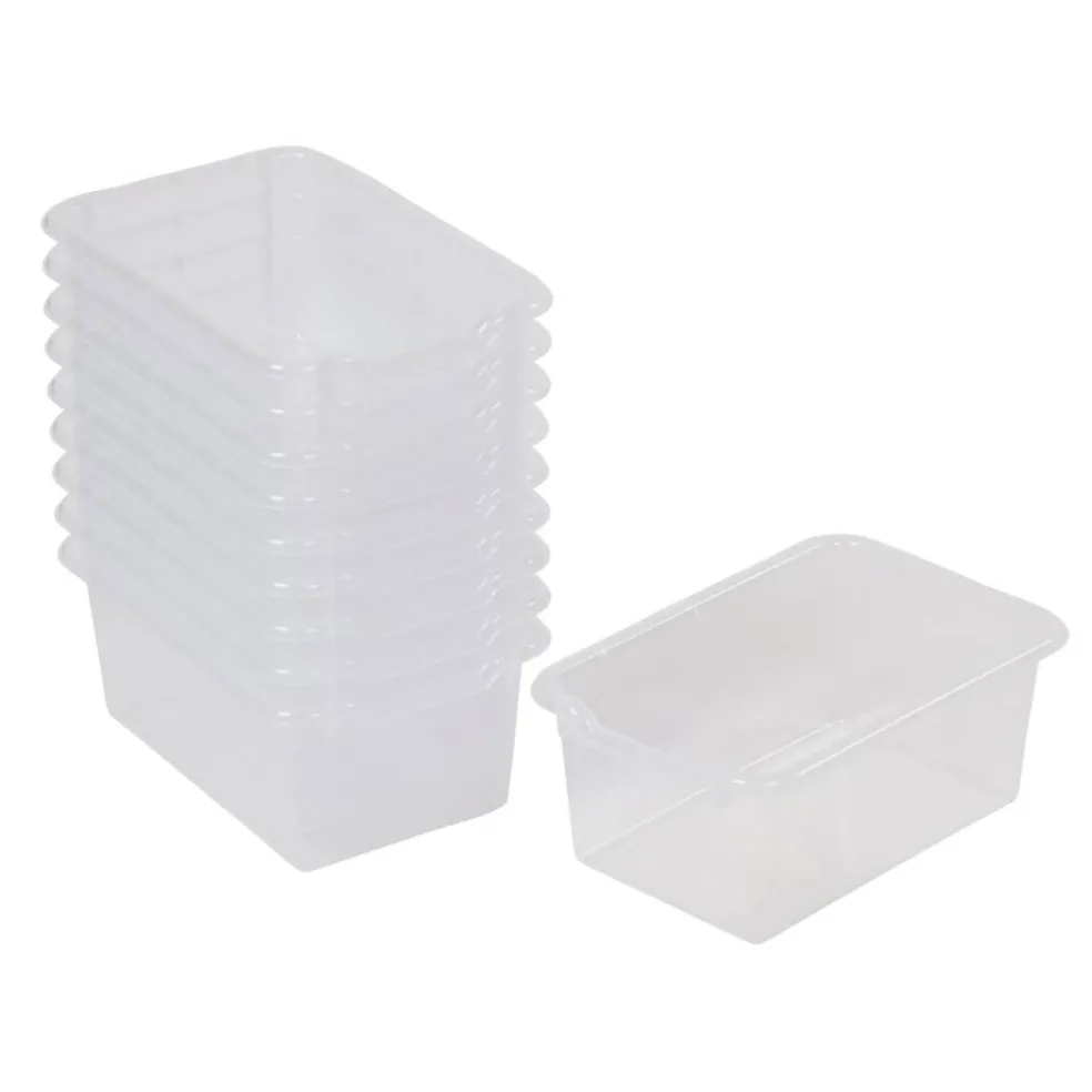 Scoop Front Storage Bins, Multipurpose Organization, 10-Pack