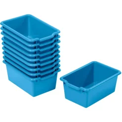 Scoop Front Storage Bins, Multipurpose Organization, 10-Pack