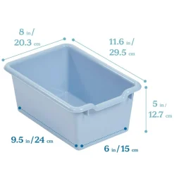 Scoop Front Storage Bins, Multipurpose Organization, 10-Pack