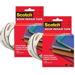 Scotch® Book Tape, 2 Rolls