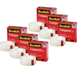Scotch® Transparent Tape Refill Rolls, 6ct.