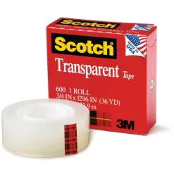 Scotch® Transparent Tape Refill Rolls, 6ct.