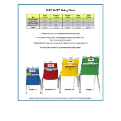 Seat Sack® Standard 14" Blue Chair Pockets, 2 ct.