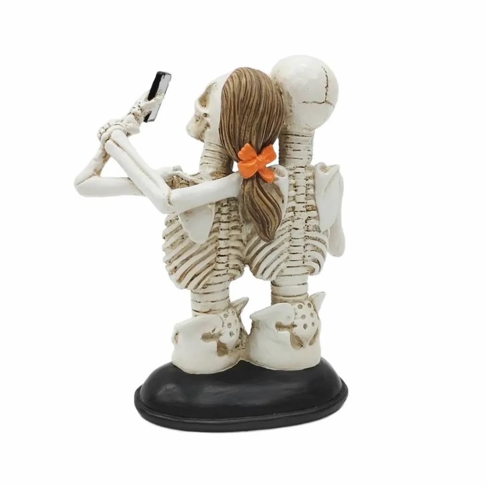 6.3" Selfie Couple Skeleton Tabletop Décor by Ashland®