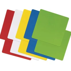 Self-Stick Dry Erase Squares, 5 Assorted Colors, 10" x 10", 10 Count