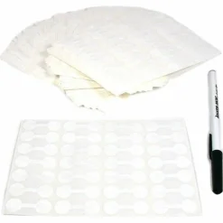 Self-Stick Jewelry Price Tags Stickers 1/2"x 1 3/8" Kit 48000 Pcs