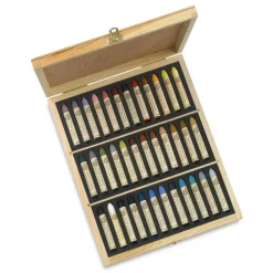Sennelier Oil Pastel Set - Plein Air Set, Wood Box, Set of 36