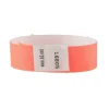 Sequentially Numbered Security Wristbands, 3/4", Orange, Pack of 100