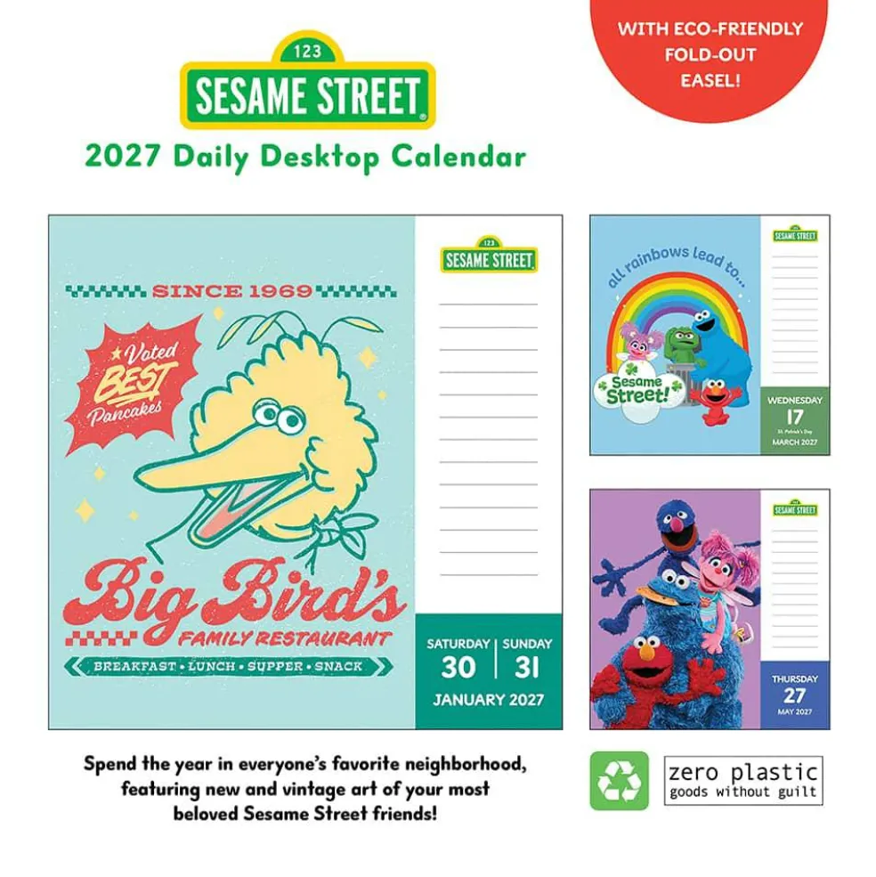 2027 Sesame Street Daily Desktop Calendar