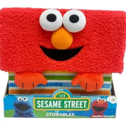 Sesame Street: Storables 10" Box - Elmo - Red Character Themed Bin, Fabric Storage Container, Opening Top Lid, Holds Toys, Books & More, Licensed