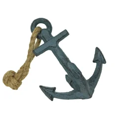 Set of 2 Cast Iron Ship Anchor Bookends Nautical Home Decor Sculptures