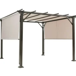 Set of 2 Gazebo Canopy Covers 16x4 Ft Waterproof Outdoor Shade Panels