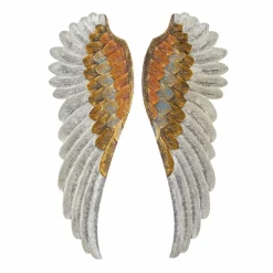 Set of 2 Gold MDF Modern Farmhouse Wall Decor, 39