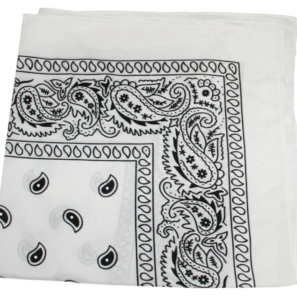 Set of 600 Mechaly Unisex Paisley Polyester Bandanas - Bulk Wholesale