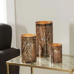 Set of 3 Metal Eclectic Lantern, 6
