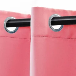 Set of 2 Panel Blackout Curtains Set, Durable Polyester Window Drapes with Thermal Insulation and Noise Reducing Features