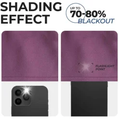 Set of 2 Panel Blackout Curtains Set, Durable Polyester Window Drapes with Thermal Insulation and Noise Reducing Features