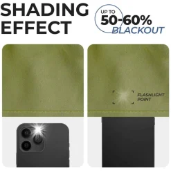 Set of 2 Panel Blackout Curtains Set, Durable Polyester Window Drapes with Thermal Insulation and Noise Reducing Features