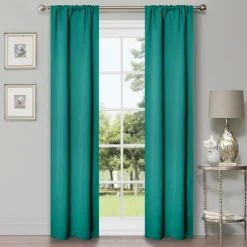 Set of 2 Panel Blackout Curtains Set, Durable Polyester Window Drapes with Thermal Insulation and Noise Reducing Features